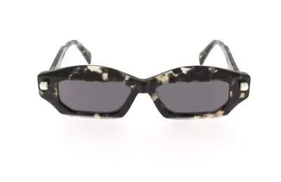 Kuboraum Q6 Geometric-frame Sunglasses In Multi