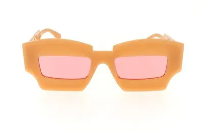 Kuboraum X6 Square Frame Sunglasses In Orange