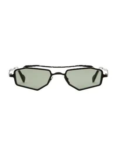 Kuboraum Z23 Geometric-frame Sunglasses In Bmf Green