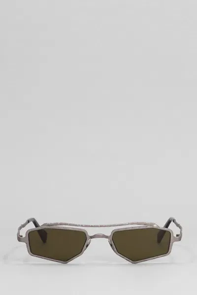 Kuboraum Z23 Sunglasses In Brown Metal Alloy In Black