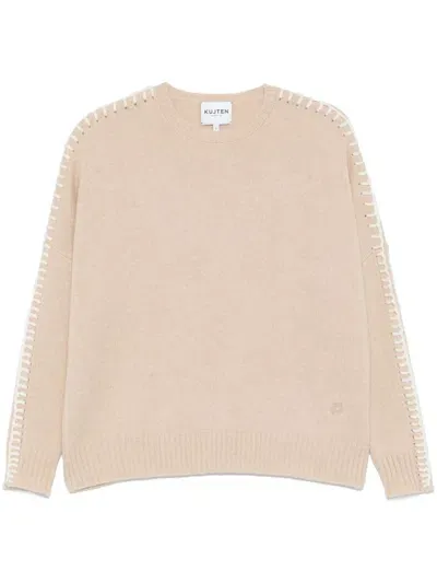 Kujten Amea Sweater In Neutrals