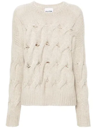 Kujten Chiva Sweater In Beige