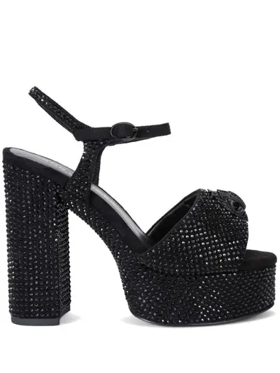 Kurt Geiger 125mm Kensington Platform Sandals In Schwarz