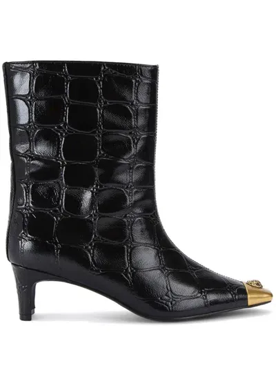 Kurt Geiger 55mm Regent Ankle Boots In Charcoal