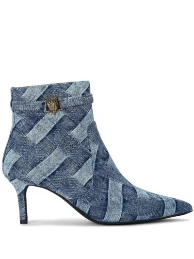 Kurt Geiger 65mm Kensington Flexi Ankle Boots In Blue