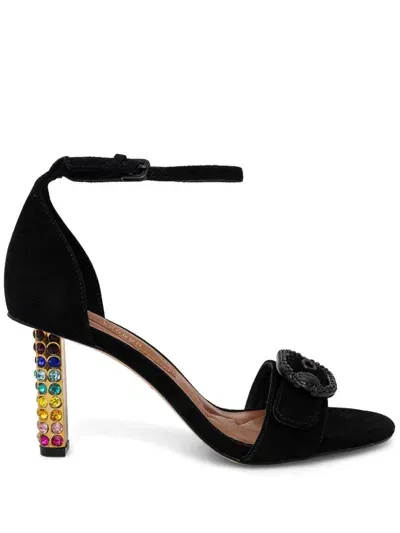 Kurt Geiger 70mm Crystal-embellished Sandals In Black