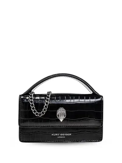 Kurt Geiger Extra Small Bond Tote Bag In Black