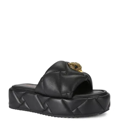 Kurt Geiger Kensington Flatform Sandals In Black