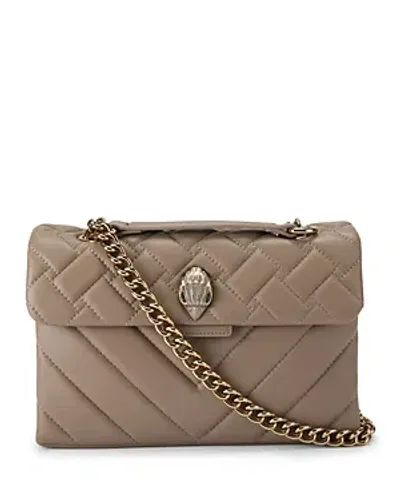 Kurt Geiger Kensington Shoulder Bag In Light Beige