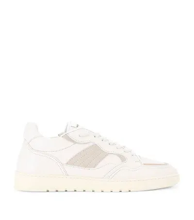 Kurt Geiger Leather Benn Low-top Sneakers In Bone