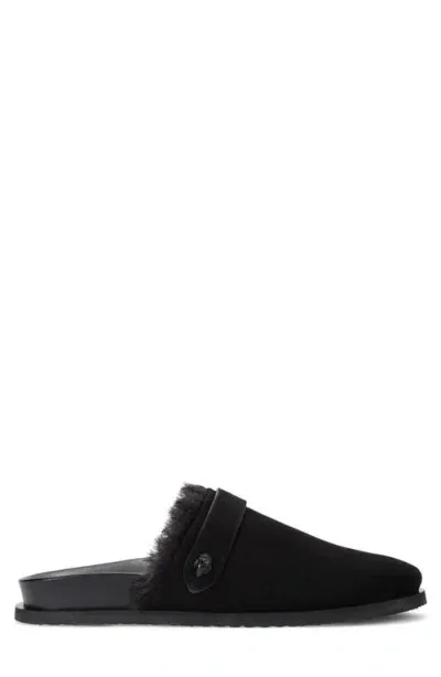 Kurt Geiger London Hatton Faux Fur Lined Mule In Black