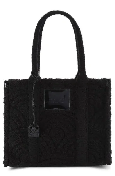 Kurt Geiger London Large Faux Fur Southbank Tote In Black