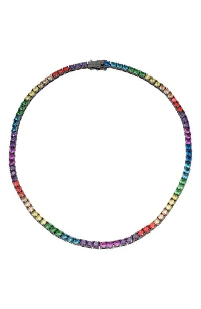 Kurt Geiger London Tennis Necklace In Multi