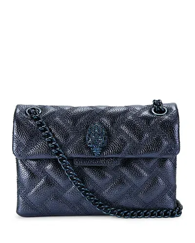 Kurt Geiger Mini Kensington Drench Crossbody In Dark Blue