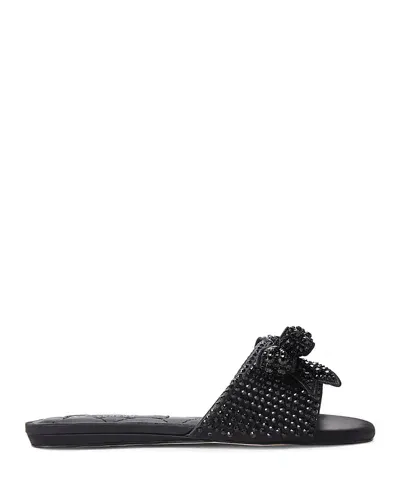 Kurt Geiger Women's Kensington Bow Slide Sandals In Black