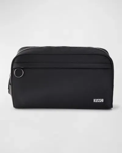 Kusshi Dopp Kit In Black/ Cool Blue