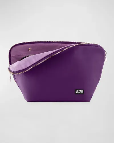 Kusshi Vacationer Makeup Bag In Garnet/lilac