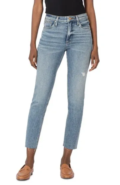 Kut From The Kloth Rachael Fab Ab High Waist Crop Mom Jeans In Magically