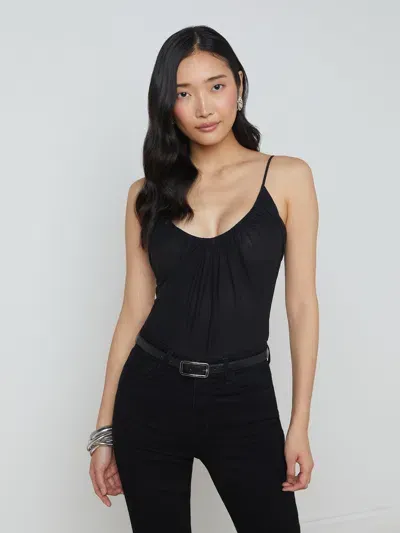 L Agence Gelina Bodysuit In Black