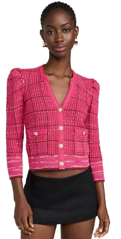 L Agence Jenni Cardigan Pink Multi