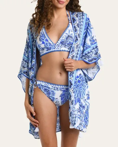 La Blanca Beyond Kimono In Blue