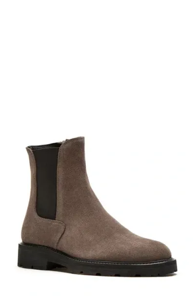 La Canadienne Quinn Waterproof Bootie In Cement Suede