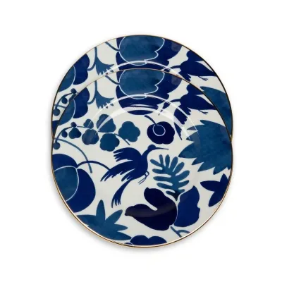 La Doublej Dinner Plates Set Of 2 In Wildbird Blue