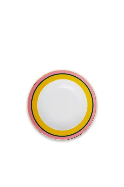 La Doublej Housewives Soup Plate In Rainbow Giallo In Multi