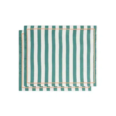 La Doublej Placemat Set Of 2 In Green