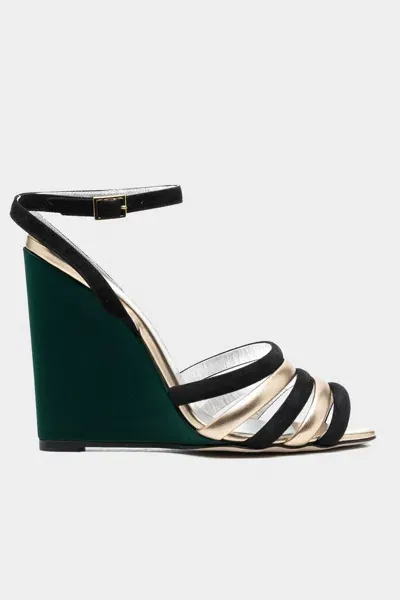 La Doublej Tones Wedge In Green