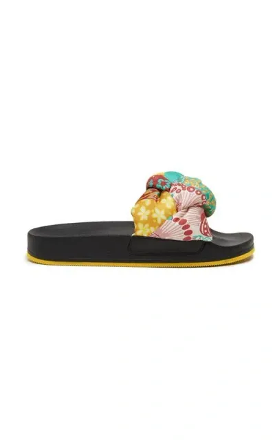 La Doublej Treccia Slides Holi Yellow