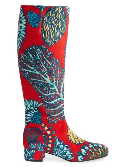 La Doublej Edie Knee-high Boots In Sicomore Red