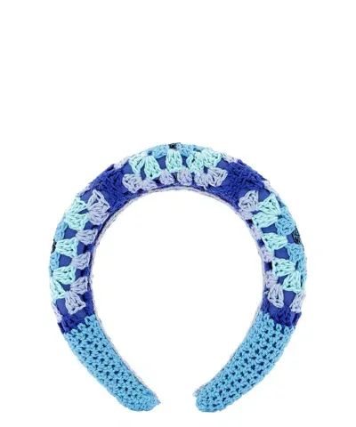 La Milanesa Crochet Hair Accessories In Blue