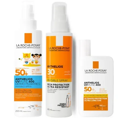 La Roche-posay Anthelios Family Spf Bundle In White