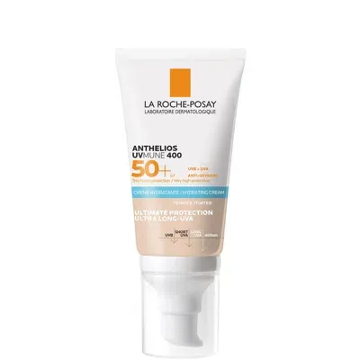 La Roche-posay Anthelios Uvmune 400 Hydrating Suncream Tinted Spf50 50ml In White