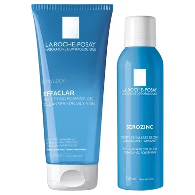 La Roche-posay Men's Skincare Cleanse And Post Shave Care Duo In White