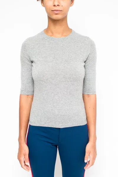 La Rose Maglia 3/4 Cashmere Grigio In Multicolor