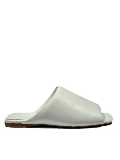 La Rose Sabot Nappa White