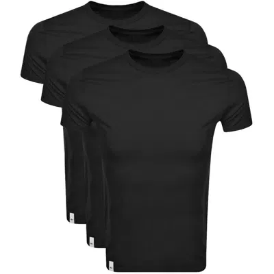 Lacoste Triple Pack T Shirts Black