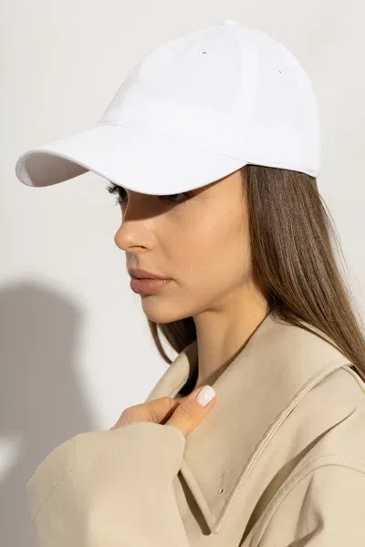 Lacoste Curved-peak Baseball Cap In White