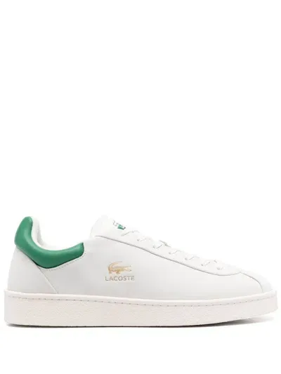 Lacoste Men's Baseshot Premium Leather Sneakers - 9.5 In White