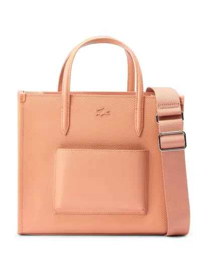 Lacoste Chantaco Tote Bag In Pink