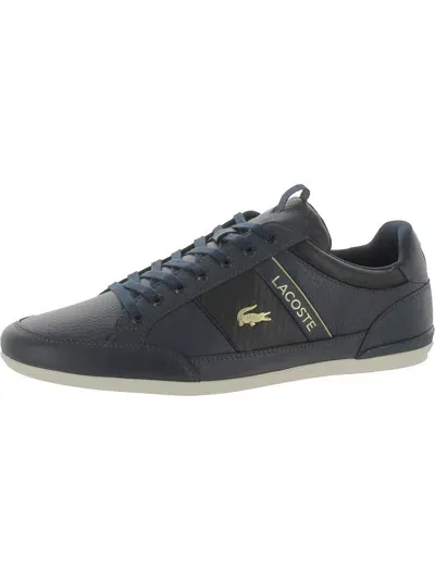 Lacoste Chaymon 0120 Mens Faux Leather Comfy Casual And Fashion Sneakers In Navy