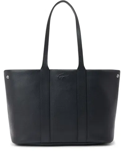 Lacoste City Court Tote Bag In Black