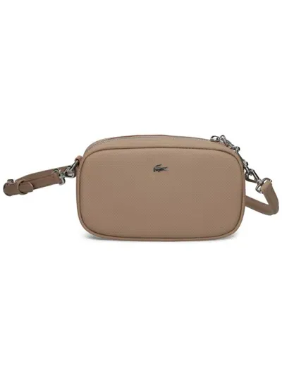 Lacoste Daily City Cross Body Bag In Neutrals