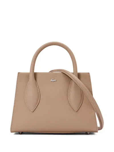 Lacoste Daily City Tote Bag In Neutrals