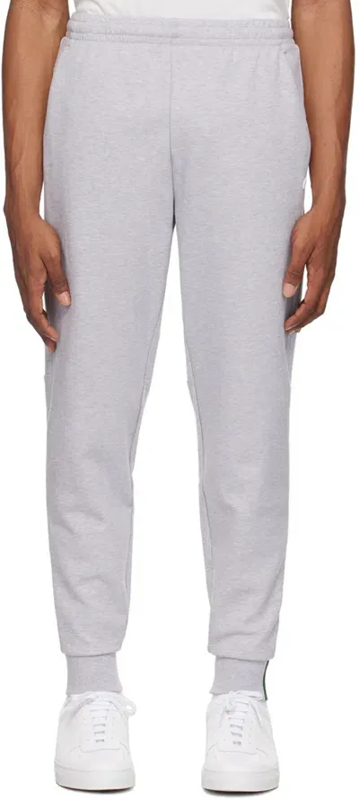 Lacoste Gray Slim-fit Sweatpants In Grey