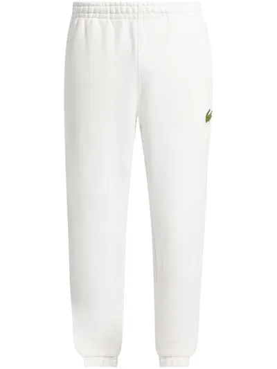 Lacoste Logo-appliqué Track Pants In White