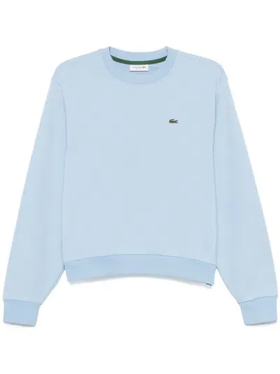 Lacoste Logo-embroidered Sweatshirt In Blue