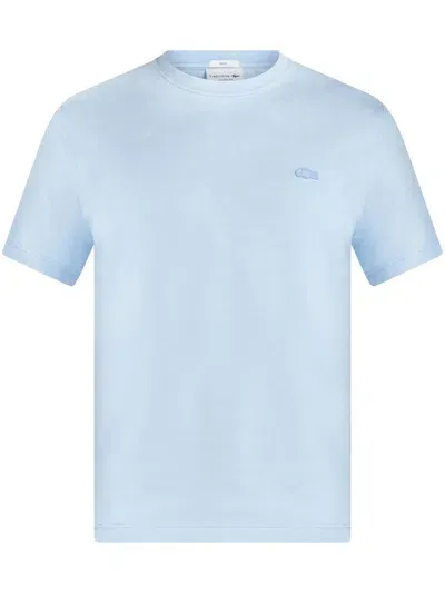 Lacoste Logo-patch T-shirt In Blue